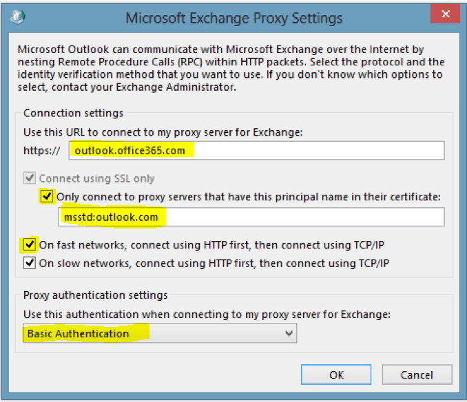 how do i manually configure outlook for office 365