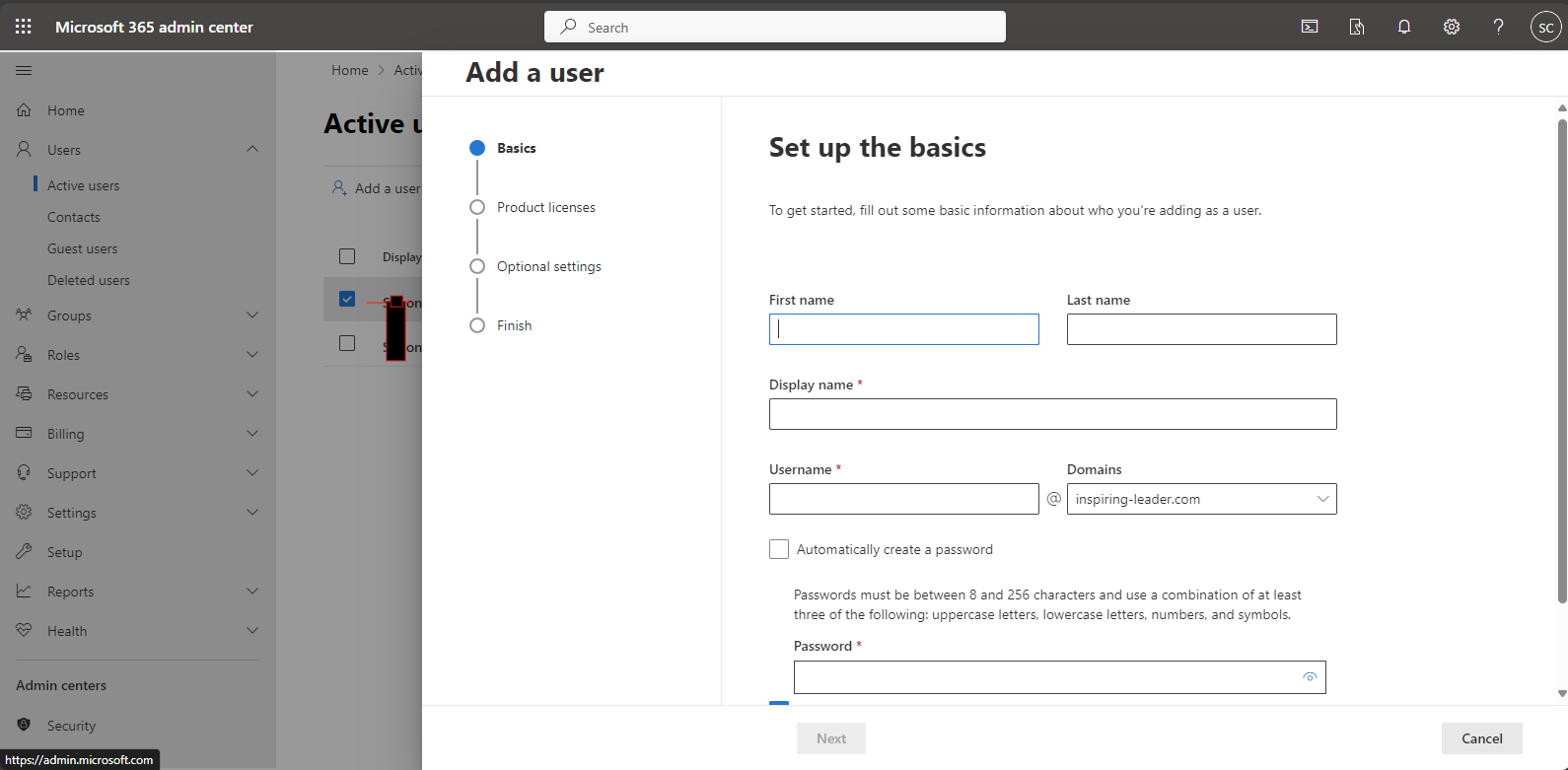 Adding users to o365 - Migrate Gsuite / Gmail to Office 365